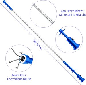 Agarrar agarre inodoro flexible gadget alcantarillado luz LED varilla de resorte estirable limpieza garra herramienta de recogida - Product Image 4