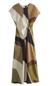 ผ้าซาตินเนื้อสัมผัสนุ่ม ระบายยาวถึงพื้น จับจีบระบาย ผ้าทอระบายอากาศดี แขนสั้น คอปก ผู้หญิง ฤดูร้อน เป็นมิตรกับสิ่งแวดล้อม สไตล์ลำลอง - Product Image 4