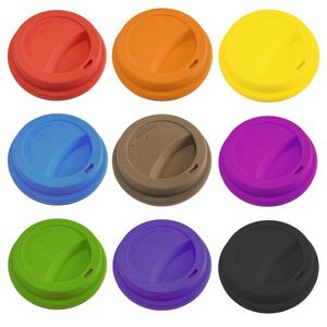 Couvre-tasses en silicone de 9,5 cm très vendus pour tasses à café, tasses à thé, tasses en céramique – Anti-déversement, anti-poussière, résistant à la chaleur, antidérapant - Product Image 1