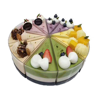 Boîte en plastique jetable faite sur commande de nourriture de dessert de boîte de gâteau de triangle promotionnel