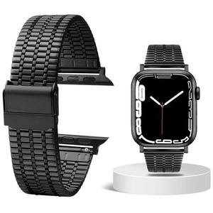 Elegante <span class=keywords><strong>correa</strong></span> de acero inoxidable para <span class=keywords><strong>Apple</strong></span> <span class=keywords><strong>Watch</strong></span> Series SE 6 5 4 3 Link Thin Strap - Product Image 3