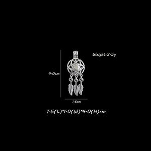 Collier de perles Dream Catcher Love Wish avec pendentif de perles d'huître de culture et kit de boîte cadeau en chaîne de 18 "en acier inoxydable - Product Image 5