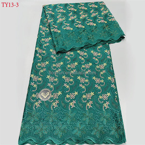 TY13 Dernier tissu de dentelle <span class=keywords><strong>suisse</strong></span> <span class=keywords><strong>suisse</strong></span> 2025 Lacets africains brodés de haute qualité pour robes de mariée 5 Yards - Product Image 3