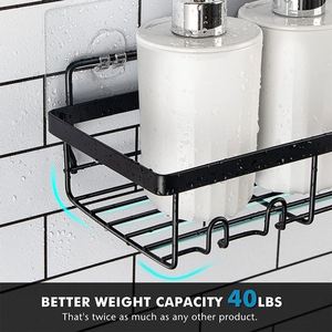 Étagère d'angle murale antirouille en acier inoxydable pour salle de bain, support de douche suspendu, organisateur de salle de bain - Product Image 4