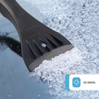 Kit de pelle à neige pour conditions météorologiques extrêmes, outil professionnel détachable avec brosse et grattoir à glace, tout-en-un pour le déneigement extérieur intensif