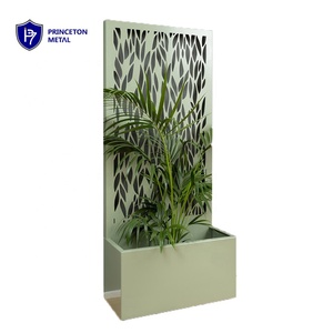 Jardinière décorative en alliage d'aluminium découpée au laser Boîte à fleurs d'extérieur pour le jardin, la maison, la pépinière et le bureau Conception polyvalente pour la plantation - Product Image 3
