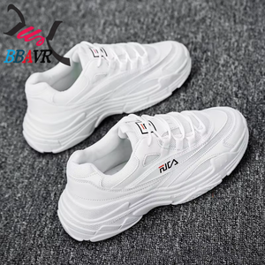Designersoft 2026 Baskets de sport pour homme, blanches, décontractées, à plateforme, tige en PU, semelle respirante, printemps été automne hiver, pour la marche - Product Image 3