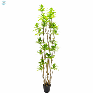 Árbol de Planta artificial verde de diseño moderno, artículo decorativo de plástico grande para interiores <span class=keywords><strong>y</strong></span> exteriores para uso en el suelo del hogar <span class=keywords><strong>y</strong></span> el jardín - Product Image 2