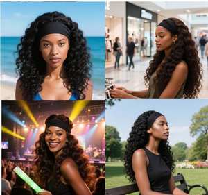 Afro Kinky Curly <b>Wigs</b> for Black Women <b>Synthetic</b> Fiber Natural Texture Comfortable Fit Easy Wear Premium Quality Transparent Lace - Product Image 5