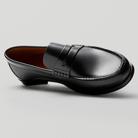 Mocassins Homme en Cuir de Veau Vintage Faits Main de Haute Qualité Résistants à l'Usure, Chaussures Décontractées en Cuir Pur Marron