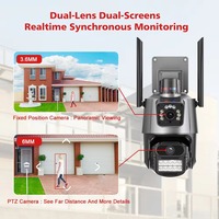 Cámaras de red de vídeo CCTV con clasificación IP66 de doble lente impermeables y duraderas para vigilancia al aire libre