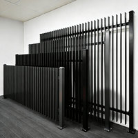 Panneaux de clôture en alliage d'aluminium anti-escalade pour l'extérieur, clôture de sécurité et d'intimité, résistants aux intempéries et faciles à entretenir pour la maison et la terrasse