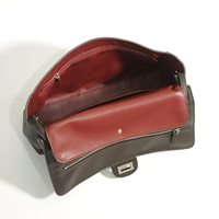 Petit sac Xiangfeng en cuir de vachette de couleur unie - Sac à bandoulière décontracté pour femme, grande capacité, sac fourre-tout avec rabat