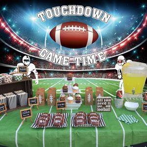 Football <b>Party</b> Decor 7x5FT Touch Down Sport Photo Booth <b>Banner</b> Game Time Backdrop-in Stock - Product Image 4