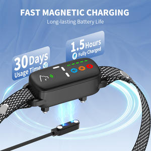 CE FCC Hond Mini Blafcontrole Trainingshalsband IPX6 Waterdicht 250mAh Magnetisch Oplaadbaar Geen Blaf Vibratie Schok Halsband - Product Image 6