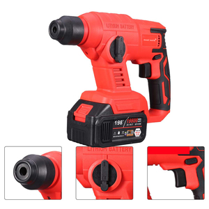 Marteau perforateur sans fil industriel 3 en 1 multifonctionnel, perceuse à percussion sans balais au lithium, 4800 bpm - Product Image 4