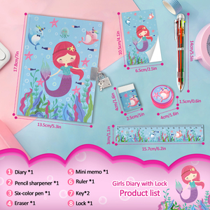 Juego de seis piezas para niñas al por mayor de papelería de estudio, juego de regalo para niños para material escolar - Product Image 2