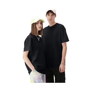 เสื้อยืดถักผ้าฝ้ายสีทึบยูนิเซ็กซ์ออกแบบได้เองสวมใส่ทุกวันไซส์ใหญ่พิเศษสำหรับผู้ชายผู้หญิงลำลองสตรีทแวร์แขนสั้นผลิตจากเวียดนาม - Product Image 4