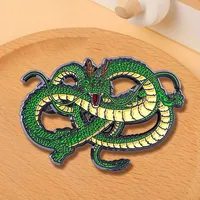 Broche créative Dragon des Vœux de dessin animé, accessoire, badge, boucle