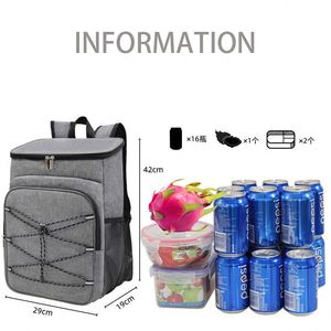 Outdoor Camping Keep <b>Lunch</b> <b>Bag</b> <b>Backpack</b> Picnic Waterproof Reusable Durable Cooler <b>Bag</b> Portable Insulated Cooler <b>Backpack</b> - Product Image 4