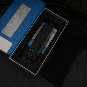 มีดพับ New Bugout 535 EDC ด้ามอลูมิเนียมสีดำ สำหรับกิจกรรมกลางแจ้ง แคมป์ปิ้ง ปิกนิก เอาตัวรอด มีดพับทางยุทธวิธี สลักลายด้วยเลเซอร์อย่างมืออาชีพ - Product Image 2