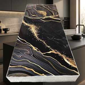 UV Marble <b>PVC</b> Interlocking Wall Panels Waterproof Fireproof Eco-Friendly for Commercial Interior Use in Hospitals Hotels Villas - Product Image 3