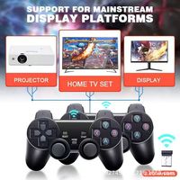 Console de jeu portable X2 PLUS avec manette sans fil 2.4G, 4K, 30001-40000 jeux, extension 64 Go/256 Go, multijoueur, noir, universelle