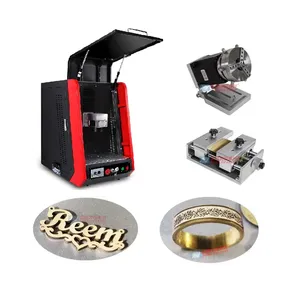 Auto Focus Goud Zilver Vezel Laser Gravure Machine Sieraden Lasersnijden Ketting Ring Lasergraveur 30W 60W 100W Jpt Mopa