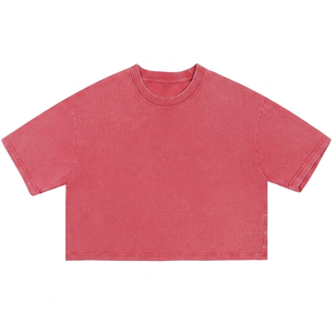 Camisetas Nuevas 2026 para Mujer, Cuello Redondo, Manga Corta, Color Sólido, Corte Holgado, Tejido de Punto, Casual, Primavera Verano - Product Image 1