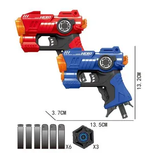 Pistol mainan Manual, mainan pistol tembak peluru EVA lembut dengan mainan lembut