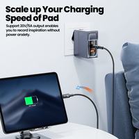 Câble de données Type-C à charge rapide PD 100W en nylon tressé flexible et anti-nœuds Toocki pour l'extérieur et les déplacements