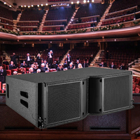 T208 kotak Speaker pasif dua sistem suara Audio, Speaker Array garis Audio profesional luar ruangan