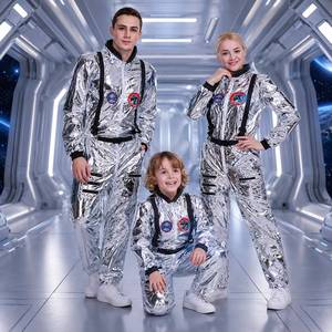 Disfraz de Astronauta Espacial para Niños MS, Disfraz de Halloween de Lujo de Poliéster para Fiesta de Carnaval, Disfraz de Astronauta Alienígena del Espacio Exterior - Product Image 1