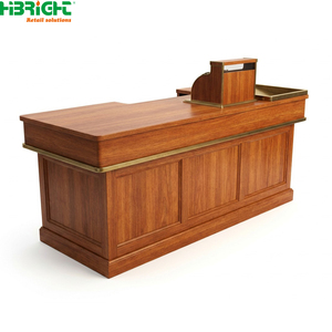 Modern Retail <b>Checkout</b> <b>Counter</b> Cashier Desk POS Reception <b>Counter</b> Blue and White Modular Store <b>Counter</b> - Product Image 6
