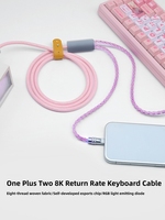 Câble de clavier 8K, clavier et souris USB double TYPE-C, éclairage RGB, ordinateur de jeu, clavier à touches magnétiques, câble de données