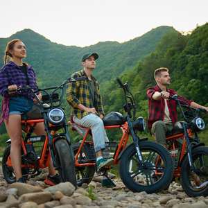 Bicicletta Elettrica Fuoristrada Importata con Doppia Sospensione, Ruote Grandi da 20 Pollici, Stile Vintage, Due Posti, Prodotta in Cina - Product Image 6