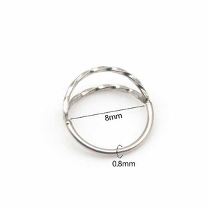 Anneaux de nez torsadés en acier inoxydable argenté, doré, noir et or rose pour usage quotidien, bijoux de piercing - Product Image 2