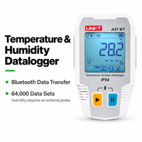 Enregistreur de données de température et d'humidité UNI-T A57 BT, thermomètre hygromètre numérique pour la chaîne du froid alimentaire, 1 an IP55