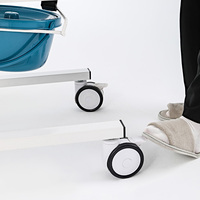 Chaise élévatrice manuelle, avec roulettes, pour toilettes, appareil médical