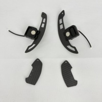 Accessoires de volant en fibre de carbone 12K véritable pour Audi B9/B9 PA A3 A4 A5 S3 S4 S5 RS3 RS4 RS5, avec palettes de changement de vitesse magnétiques améliorées