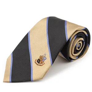 Custom Fraternity Necktie Sorority Scarves Stellis Aequus Durando Phi Kappa Sigma Fraternity Crest Necktie