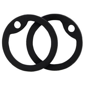 Silenciador de etiqueta de perro negro para mascotas, gomas de etiquetas de identificación, protector de etiqueta de goma de silicona, suministros para mascotas - Product Image 1