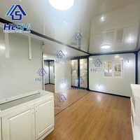 Maison préfabriquée en conteneur extensible de 40 pieds et 20 pieds, panneau préfabriqué prêt à l'emploi, maison extérieure préfabriquée, deux chambres, casa contenedor