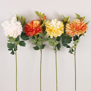 Flores de Peonía Artificiales de Seda, Alta Simulación, Estilo Oriental, para Decoración de Bodas y Hogar - Product Image 1