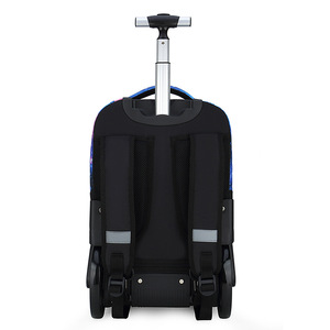 Ouyalu Roller <b>Backpack</b> 18 In <b>Large</b> Capacity Retractable Handle School Education Boys - Product Image 4