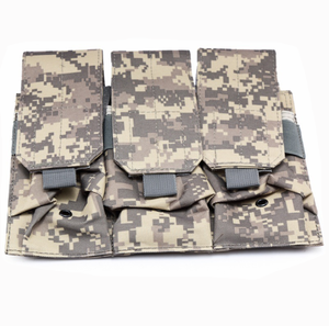 Chaleco Táctico Molle para Airsoft, Bolsa de Combate, Accesorio de Camuflaje, Porta Cartuchos Rápido, Porta Municiones, Bolsas Triples para Munición - Product Image 4