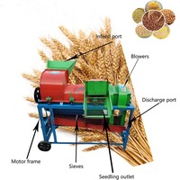 Machine à décortiquer multifonctionnelle, machine à battre les céréales, moteur 3-4 KW, homologuée CE, capacité 4000-6400 kg/h pour riz/millet/soja