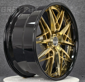 ล้อฟอร์จ GRAYFOX Custom 2 ชิ้น สีทอง ขนาด 18 19 20 นิ้ว 5x112 5x114.3 สำหรับรถยนต์ GR อลูมิเนียม Q50 PCD 5X112 CB 66.5 - Product Image 3