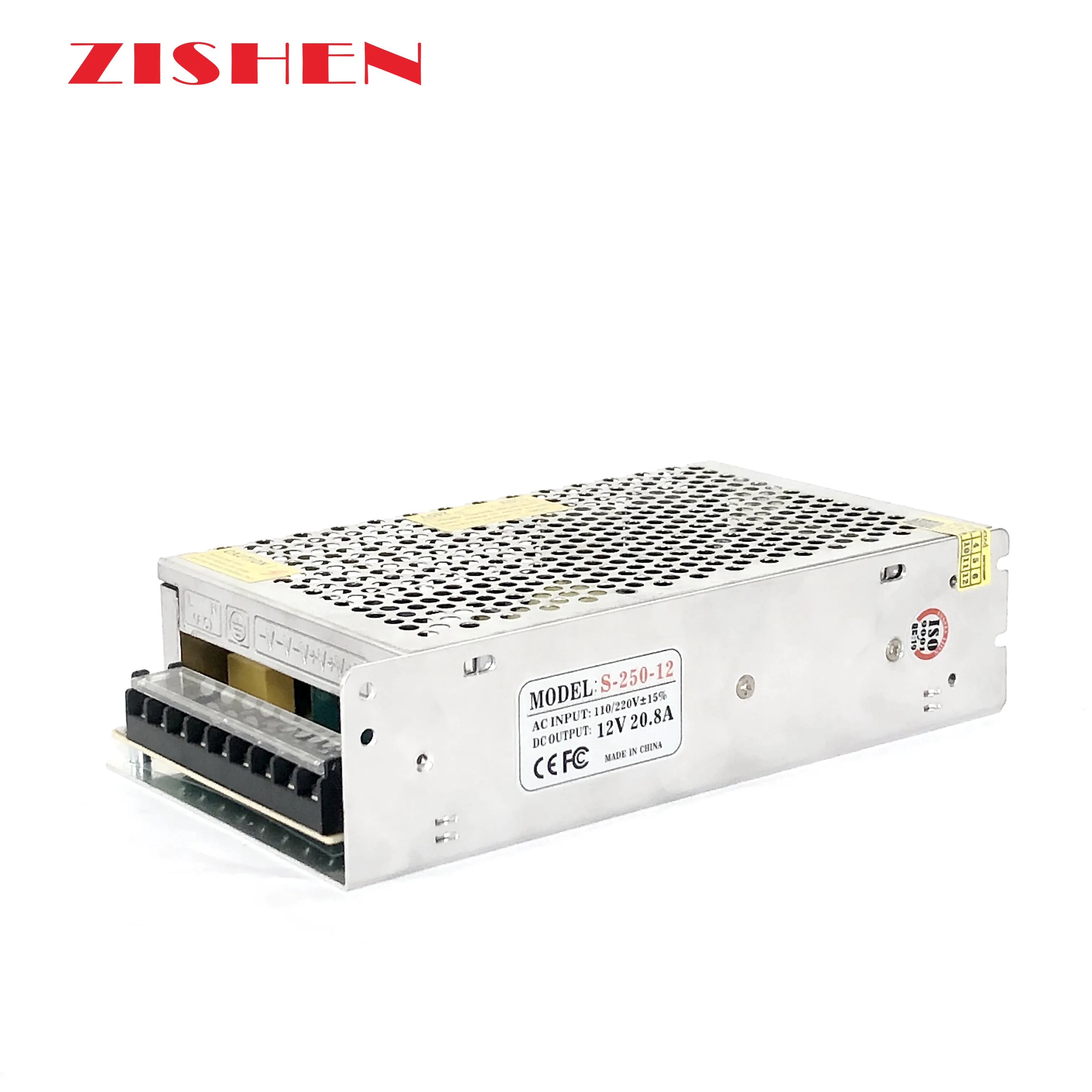 Alimentation électrique de commutation, 250W, 12V 20a