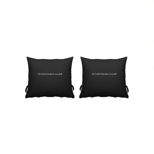 Cojines para Silla de Tela Oxford Negra, 15.7x15.7x2.8 Pulgadas, Rellenos de Espuma, Paquete de 2 - Product Image 1